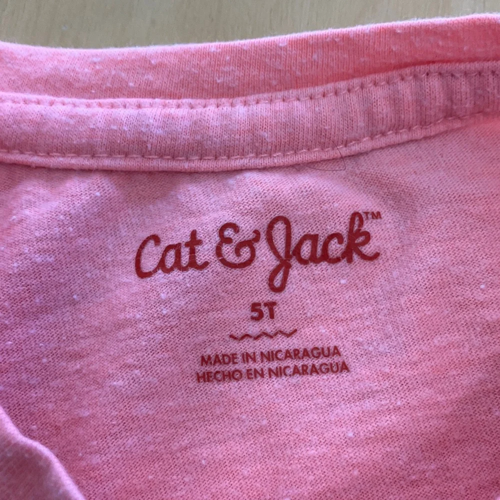 OshKosh B'gosh Pink Unicorn‎ and Navy Striped Top size 5 plus Unicorn t-shirt
